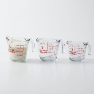 Anchor Hocking 2 Piece Glass Measuring Cup Set